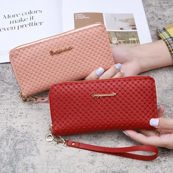 Denarnica ženska je novega dolgo zadrgo mobilni telefon vrečko korejska različica modne denarnice, velika zmogljivost torbici strani