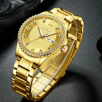 Diamond Primeru Zlata Moški Gledajo Luksuzni s Kremenčevim Gibanja Koledar vrhunska Moda Človek 2023 Novega od Watch Tovarne