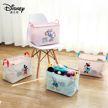 Disney Mickey Natisnjena Oblačila Škatla za Shranjevanje Zložljive Mickey Mouse Anime Doma Vlagi Shranjevanje Vrečk za Otroke, Igrače, Knjige