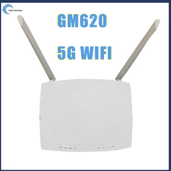 drugi strani GM620 GPON ONU Usmerjevalnik Optični Modem GPON ONT 5G Wifi 1GE+3FE+1POTS+2USB+2.4 G/5 G FTTH Dvojno Bande Brezplačna Dostava