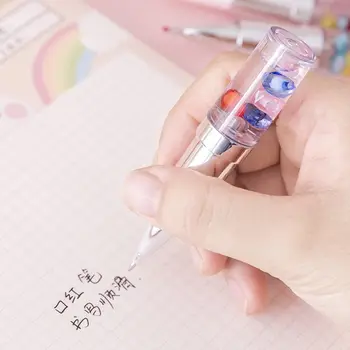 Edinstven Kawaii Ustvarjalne Živim Pero Kristalno Osebno 0,5 mm Šminka Pero Hitro Sušenje Črno Črnilo za Pisanje Pripomočki