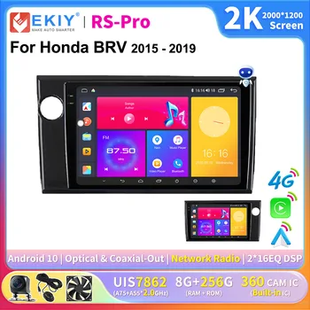 EKIY CarPlay Android Avto Radio Za Honda BRV 2015 - 2019 Avto Multimedijski Predvajalnik Videa 2K 2 Zaslon Din Stereo GPS Navigacijski DVD