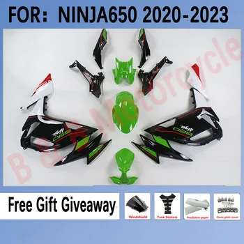 Fairings za KAWASAKI NINJA650 2020 2021 2022 2023 Fairings kit primerni za Ninja 650 2021 2022 Kawasaki fairings Kompleti Komplet Zelena