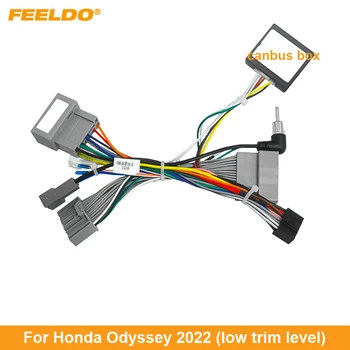 FEELDO Avto Avdio 16pin Napeljava varnostni Pas z Canbus Polje Za Honda Odyssey CD/DVD Stereo Poprodajnem Namestitvi Žice Adapter