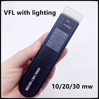 FTTH Vlakna, Optična Vizualne Napake Lokator z Razsvetljavo LED-VFL 10MW /20MW/30MW VFL z Visi Vrv za ponovno Polnjenje/Suhe Baterije