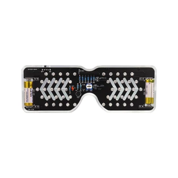 Glas LED svetlobna očala, proizvodnja komplet LED bliskavica, elektronski deli DIY zabavno varjenje vadbe