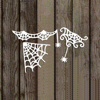 halloween spider web rezanje umre udarec za diy scrapbooking papir, kartice, zaradi česar obrti dobave 2022 cobweb diecuts