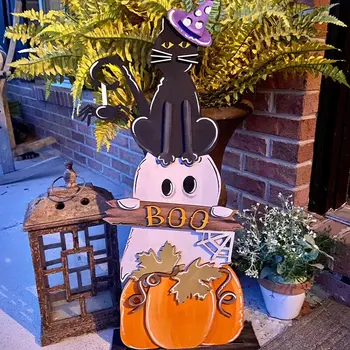 Halloween Verandi Dekor Dobrodošli Vrata ploščo Znaki na Prostem Travnik Happy Halloween Vrt Scena Halloween Dvorišče Okraski Dropshipping