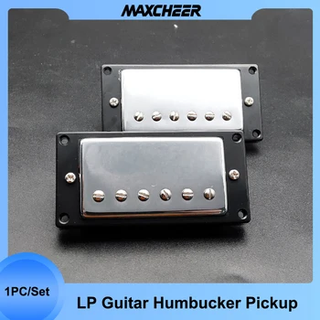 Humbucker Električna Kitara Pickup Z Okvirjem Chrome Vratu Bridge Pickup za LP Slog Električna Kitara Medenina Kritje Guitarra Pickup
