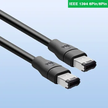 IEEE1394A Podatkovni Kabel 6P, Da 6P Industrijske Fotoaparat Kabel Firewire 400 600 800 Dvojno Oklopljen za Visoke Hitrosti 4P 6P 9P IEEE 1394 1,8 m 3m