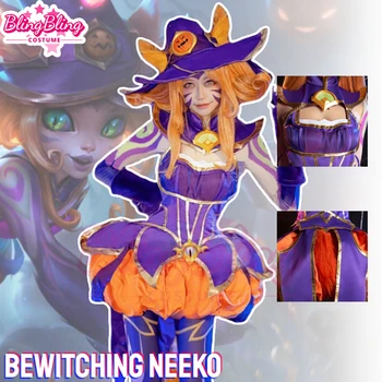 Igra LOL Bewitching Cosplay Neeko Kostum Bewitching Neeko Cosplay Kostum Halloween Kostumi in Neeko Cosplay Lasuljo