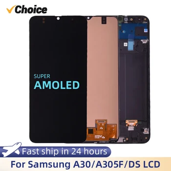 Izbira Super Amoled Za Samsung GALAXY A30 Zaslon LCD Z, Zaslon na Dotik, Računalnike Skupščine A305/DS A305FN A305G A305GN A305YN