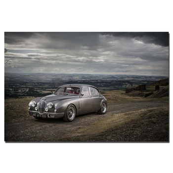 Jaguar MK 2 Klasičen Avto Plakat Platno Tiskanje Slike za Dom Dekor Stenskih slikah, Za Dnevna Soba Dekor