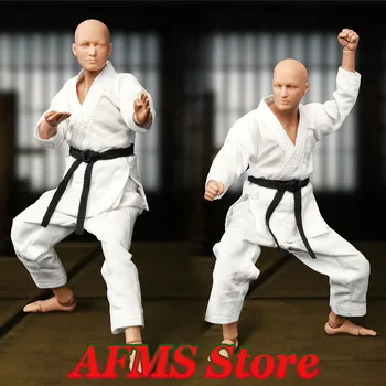 Je Preprosto Zabavna Serija SI SF80001 1/12 Moškega Telesa Karate Igralec Super Prilagodljiva Semi-vdelane 6
