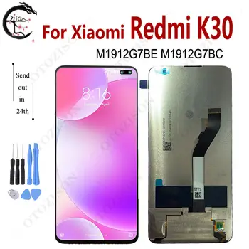 LCD Z Okvirjem Za Xiaomi Redmi K30 Zaslon M1912G7BE M1912G7BC Zaslon na Dotik, Računalnike Skupščine Zamenjava Redmi K30 Zaslon