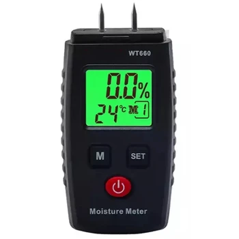 Les Vlago Meter, Pin-Tip Digitalni Vlage Detektor, Vode, Detektor, Ročni Merilnik Vlage Za Les, Stene