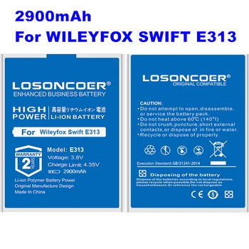 LOSONCOER 2900mAh E313 Baterija Za Wileyfox Swift E313 Baterija Za micromax Platno Xpress 2 Visoko Zmogljivost Baterije~Na Zalogi