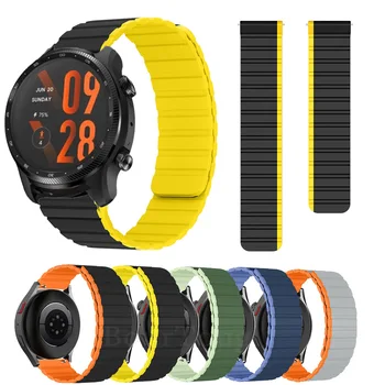 Magnetni Trak Pasu Za Ticwatch Pro 3 Ultra GPS LTE /GTX Šport Silikonski Watchband Za TicWatch INA 2/E3 Zapestnica manšeta pasu
