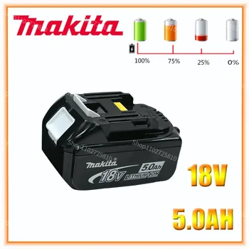 Makita Original 18V 5.0 AH 6.0 AH Akumulatorska električno Orodje lučke LED za Baterijo Litij-Ionska Zamenjava LXT BL1860B BL1860 BL1850