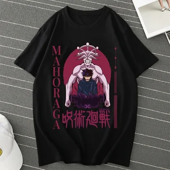 Manga Jujutsu Kaisen T Shirt Japonski Anime Smešno Risanka T-shirt Ulične Hip Hop Ženske Moški Tee Tshirt Y2k letu 2000 Oblačila Vrh