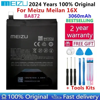 Meizu 100% Prvotne 3060mAh BA872 Baterija Za Meizu Meilan 16X Telefona Najnovejše Proizvodnje Visoko Kakovostne Baterije Bateria+ Orodja