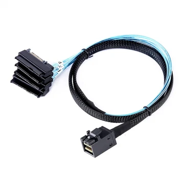 MINI HD SAS SFF-8643 do 4 Vrata SAS SFF-8482 strežnik priključni kabel