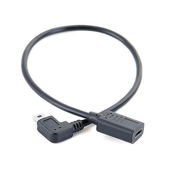 Mini USB Moški-Tip C Ženski Adapter Pretvornik Prenos Podatkov Kabel 40JB