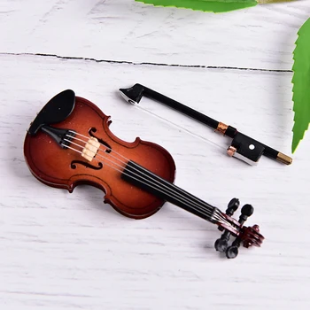 Mini Violino Mini Glasbeni Instrument, Lesene Model s Podporo in Zadeva