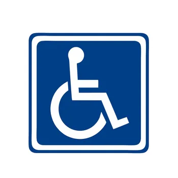Moda Onemogočen Prijavite Invalidnosti Mobilnost Parkiranje Avtomobila in motornega kolesa Telo, Zunanjost Avto Nalepke Nepremočljiva zaščito pred soncem, PVC Nalepke