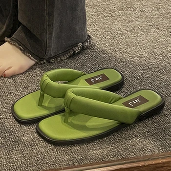 Moda Poletje Ženske Plaži Flip Flops Pisane Sandale Platforma Čevlji Mul Maši Vrt Čevlji Ravno Priložnostne Čevlje Za Na Prostem Ženski