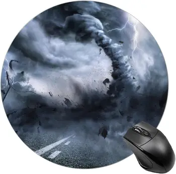Močan Tornado, ki Uniči Vse, kar je Krog Mouse Pad nedrsečo Gumo Miško Mat Neprepustna za Delo v Pisarni Doma Gaming Laptop