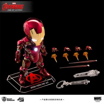 Na Zalogi Originalni Resnično Zver Kraljestva, Iron Man, Marvel Avengers Mk45 Eaa-021sp Q Različica Premično Svetlobna Lutka Model Decorati
