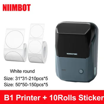 Niimbot B1 Mini Tiskalnik Uporablja Za Predmet Razvrščanja In Označevanja Hrane, Oblačil, Zamrznjeno, Etikete Oznaka Prenosni Tiskalnik Bluetooth