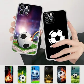 Nogomet Strast Nogometno Žogo Primeru Telefon Za iPhone XR X XS Max 14 13 Pro Max 11 12 Mini 6 7 8 plus SE 2020 Tiskanje Pokrov
