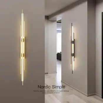Nov dolg trak stenske svetilke rešetka TV ozadju stenska svetilka moderne hodnik, hodnik, lučka spalnica postelji stenska svetilka