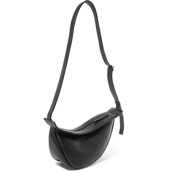 Novo nišo design modi in vsestranski torba priložnostne in preprosta, half-moon crossbody vrečko modni brvi prsih vrečko vrečko sedlo