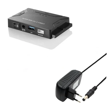 NOVO-SATA Na USB IDE vmesnik USB 3.0 2.0 Sata3 Kabel Za 2.5 3.5 Palčni HDD SSD Pretvornik IDE, SATA Adapter,EU Plug