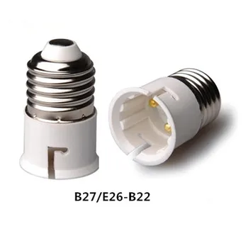 Okova nastavek za Žarnico E27, da B22 Lučka Vtičnice, Žarnice Socket Adapter Pretvornik Znanja Pretvorbo Vtičnico PBT Ognjevarnih Materialov