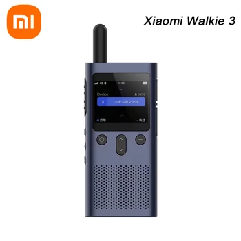 Original Xiaomi Mijia Smart Walkie 3 smart Talkie Z FM Radio, Zvočnik Pripravljenosti Pametni Telefon APP Lokacijo Delež Hitro Ekipa Govori