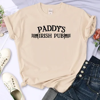 Paddy ' s Irish Pub majica s kratkimi rokavi ženske poletne majice strip dekle oblačila