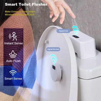 Pametni Samodejni Wc Flush Gumb Indukcijske Wc Flusher Ir Flush Smart Home Kit Wc Izpiranje Senzor Kopalnica Orodje