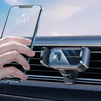 Pametno Električno Zaklepanje Avto Nosilec za Telefon, 360-stopinjski Zasuk Digitalni Prikaz Zraka Vent Posnetek Telefon Stojalo nosilec Vesa za Samsung