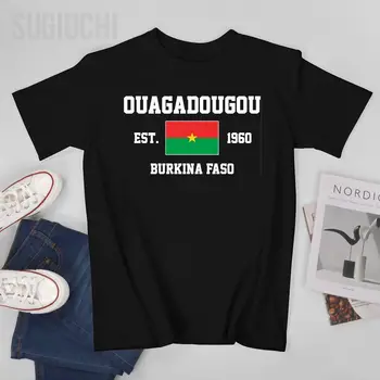 Patriotske Zastavo, Burkina Faso EST.1960 Ouagadougou Moški Tshirt Tees T-Shirt O-vratu T Srajce, Ženske, Fantje, Oblačila 100% Bombaž