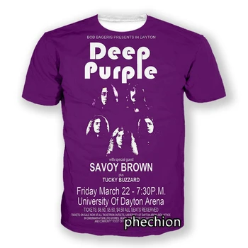 phechion Nove Modne Moške/Ženske, temno Vijolična, 3D Tisk T-Shirt Kratek Rokav Priložnostne Hip Hop Poletje T Shirt Vrhovi S145