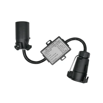 Prikolica Svetlobe Priključek ZDA EU 7-Način Vtičnice Priključite Adapter za Vozilo Povezovalnik Priključek za Prikolico Towbar Vleka Plug Adapter