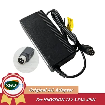 Pristen Za HIKVISION Video Snemalnik Napajanje 12V 3.33 A 40W 4PIN CWT AC Adapter KPL-040F-VI KPL-040F Moč Polnilnik