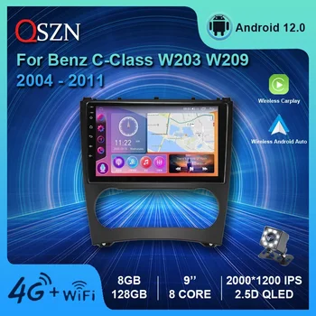 QSZN AI Telefonski Brezžični CarPlay Android Avto Radio Za Benz C-Razred W203 W209 2004-2011 Avto Večpredstavnostna Video Predvajalnik Navigacija 4G
