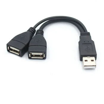 Razdelilno Kabelsko Zanesljivo USB 20 Moški 2 Dual USB Moški Y Razdelilnik Hub Napajalni Kabel, Adapter Kabel Natančne Parametre