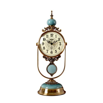 Retro Desk Clock Nihalo Klasične Tabela Ura Kovinski Ure Dekor Tiho Uro Na Mizo Najboljše Darilo Za Dnevno Sobo