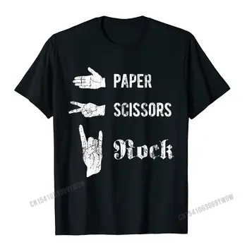 Smešno, Papir, Škarje Rock Glasbe Design - Letnik Učinek T-Shirt Camisas Moških Moške Družbe je Top Majice Hip Hop Tees Bombaž Cosie